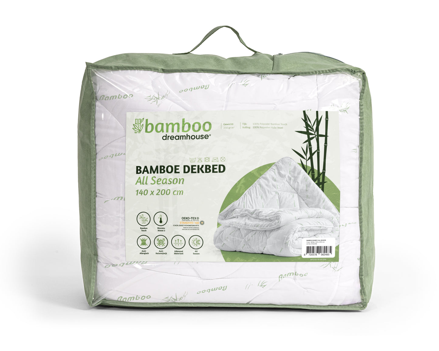 Bali Bamboe Touch Dekbed Wit